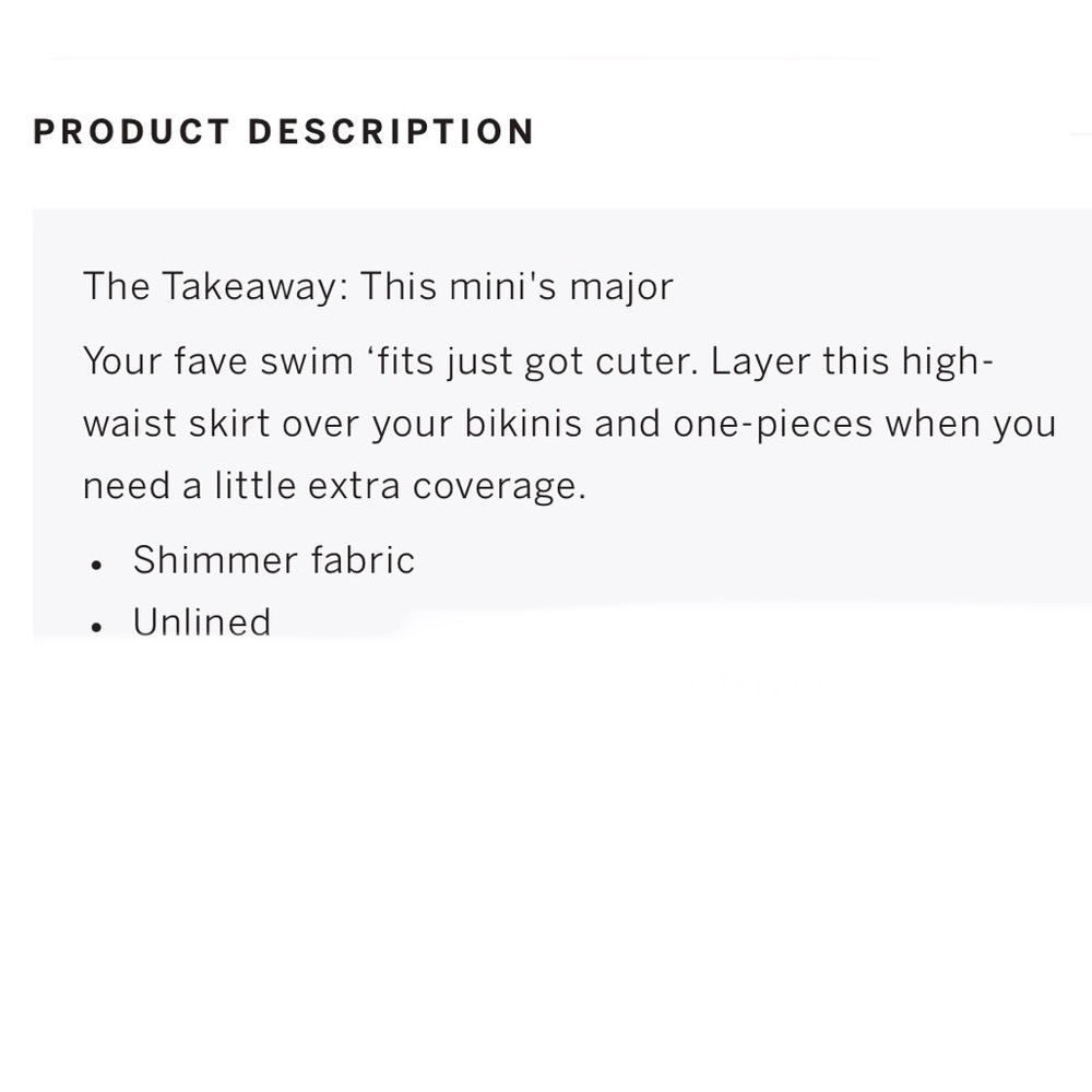 🆕 PINK Victoria’s Secret Swim Shimmer Cover-up Mini Skirt - Picture 11 of 12